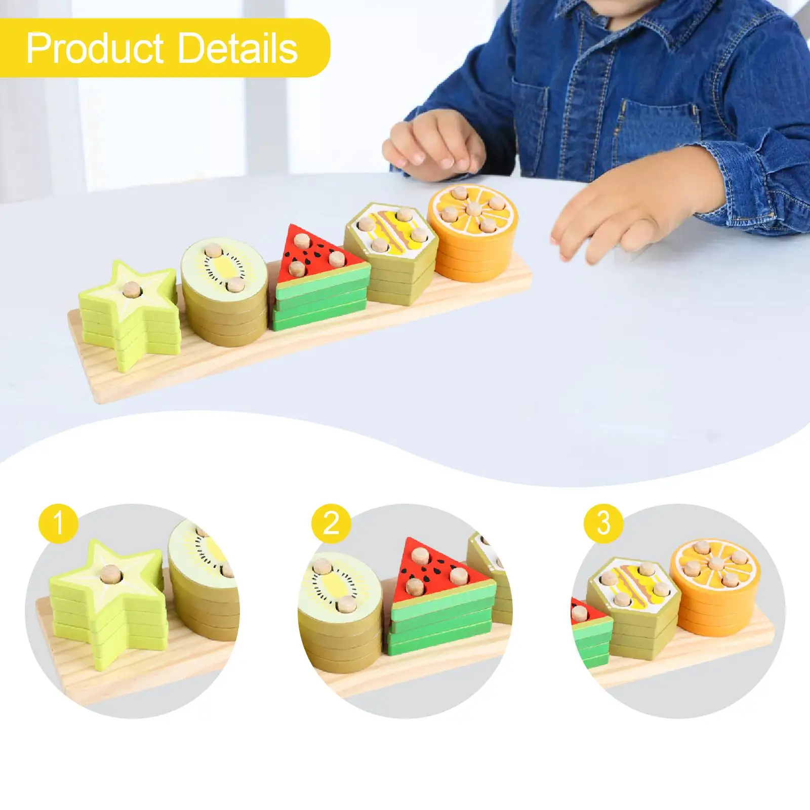 Zabawki do sortowania i układania w stosy, rozpoznawanie kształtów i kolorów dla dziewczynek w wieku 3, 4, 5 i 6 lat.