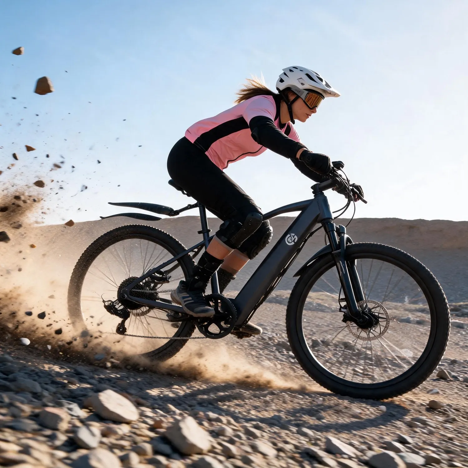 Perfect Gift for Cyclists 26 Inch Off Road Ebike 500W Brushless Motor Max 44 Miles Long Range Top Speed 32km/h 30° Climbing Capacity Pedal Assist Mode 7-Speed Gear Full Shock Frame, Black Friday Hot Offer Ready To Ride