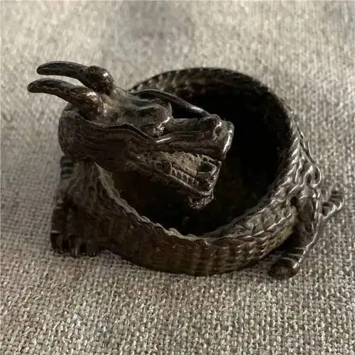 Old-Fashioned Dragon Ashtray, Chinese Inkstone Brush, Washing Machine, Scholar's Home Decoration