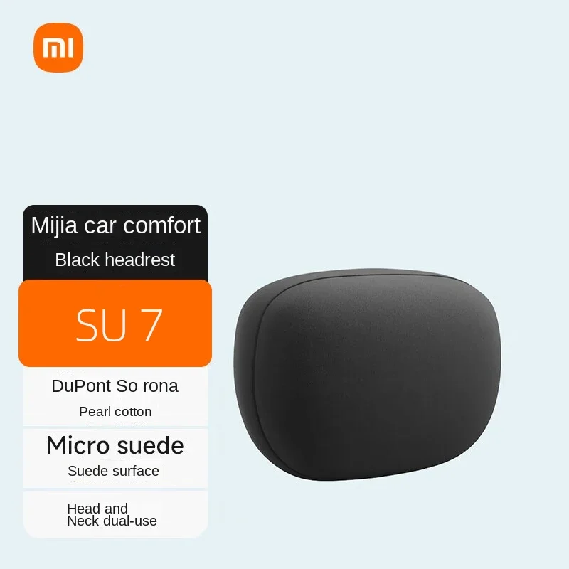 Xiaomi Mijia Car Comfortable Head Pillow Black Xiaomi SU7 Original Xiaomi Car Original Match X5 E300 Model 3/Y