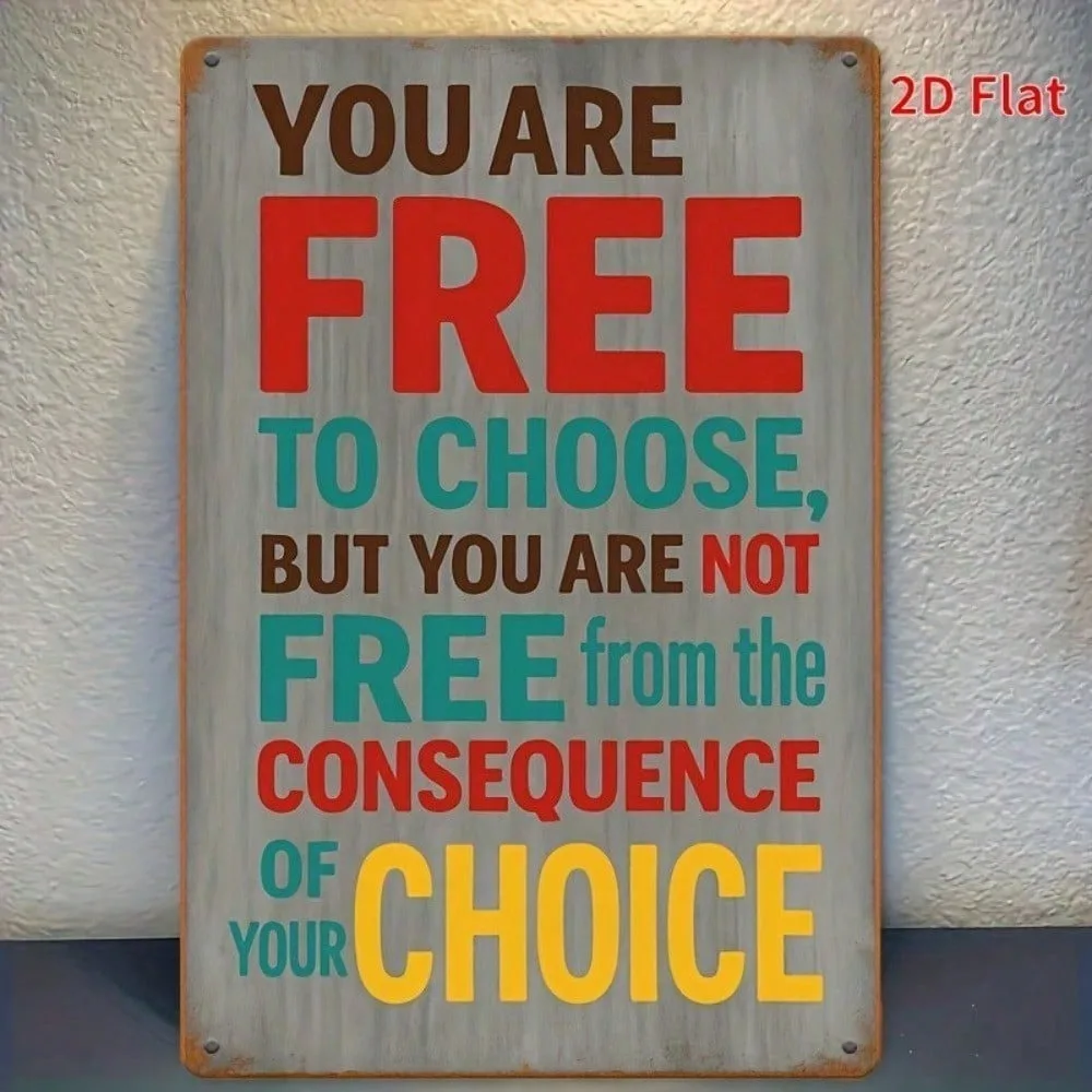 

Vintage Distressed Metal Sign Inspirational Quote Wall Art for Home Office Bar Decor Rustic Farmhouse Tin