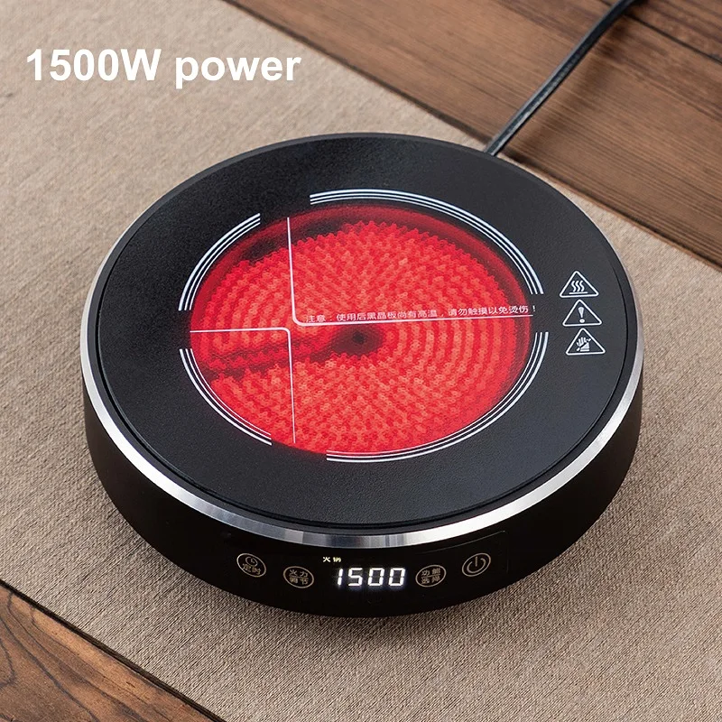 1500W Electric Ceramic Stove Office Tea Stove Multi-function Boiler Water Heater Stove 8 Gear Heating Furnace Timed Tea Maker