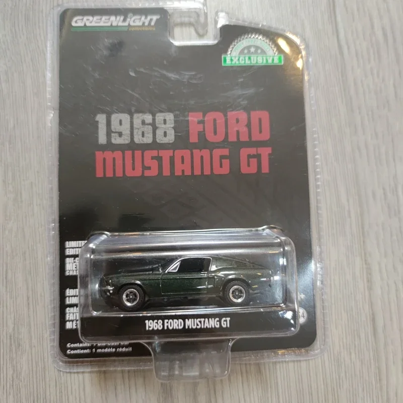 1/64 1968 FORD MUSTANG GT lega metallo pressofuso auto modello veicolo giocattolo per bambini regalo ragazzo