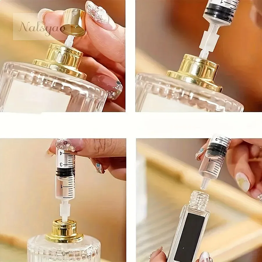 10/20pcs 5ml Plastic Syringe Perfume Dispenser Tool Refill Cosmetics Quantitative Distribution for Refillable Bottles