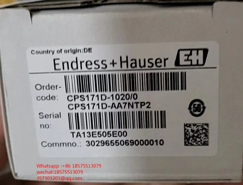 

For Endress+Hauser CPS171D-1020/0 CPS11D-AA7NTP2 Electrode New