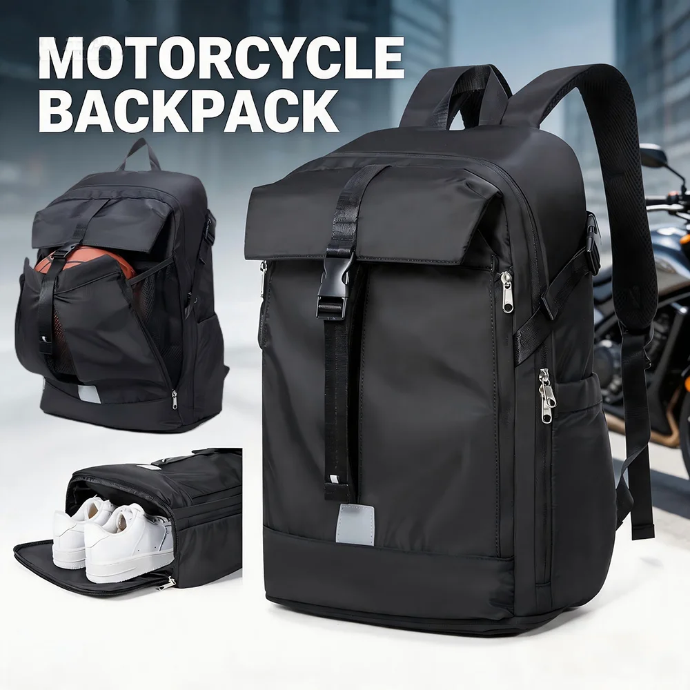 Large Capacity Waterproof Motorcycle Backpack, Motorcycle He