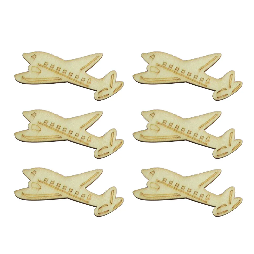

10 Pcs Wooden Chips Unfinished Cutouts for Crafts Doodle Blank Ornaments DIY Decorations Party Supplies Smooth Wood