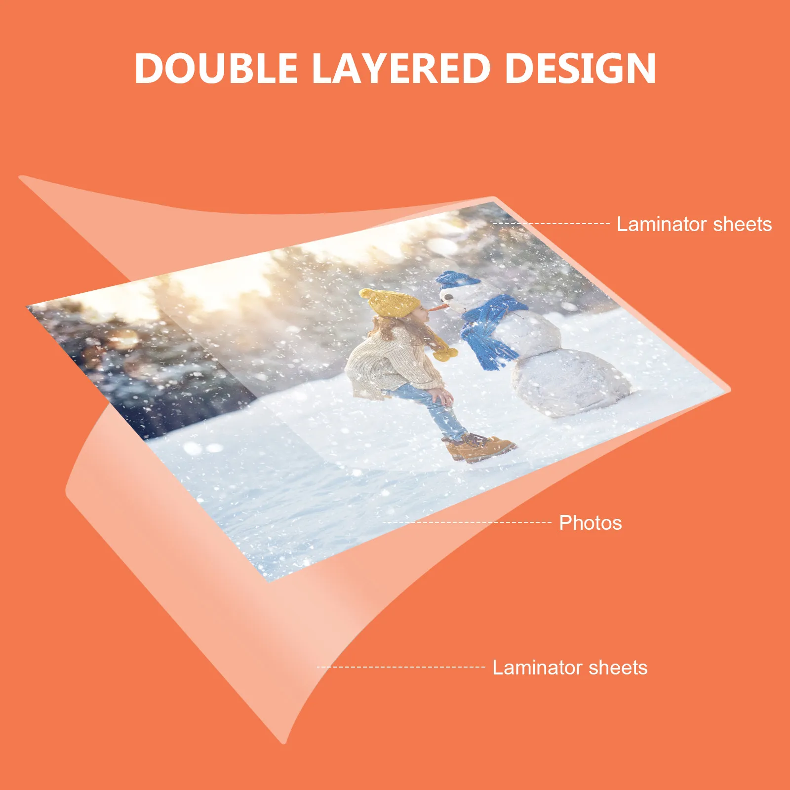 100Pcs A4 Laminatin…