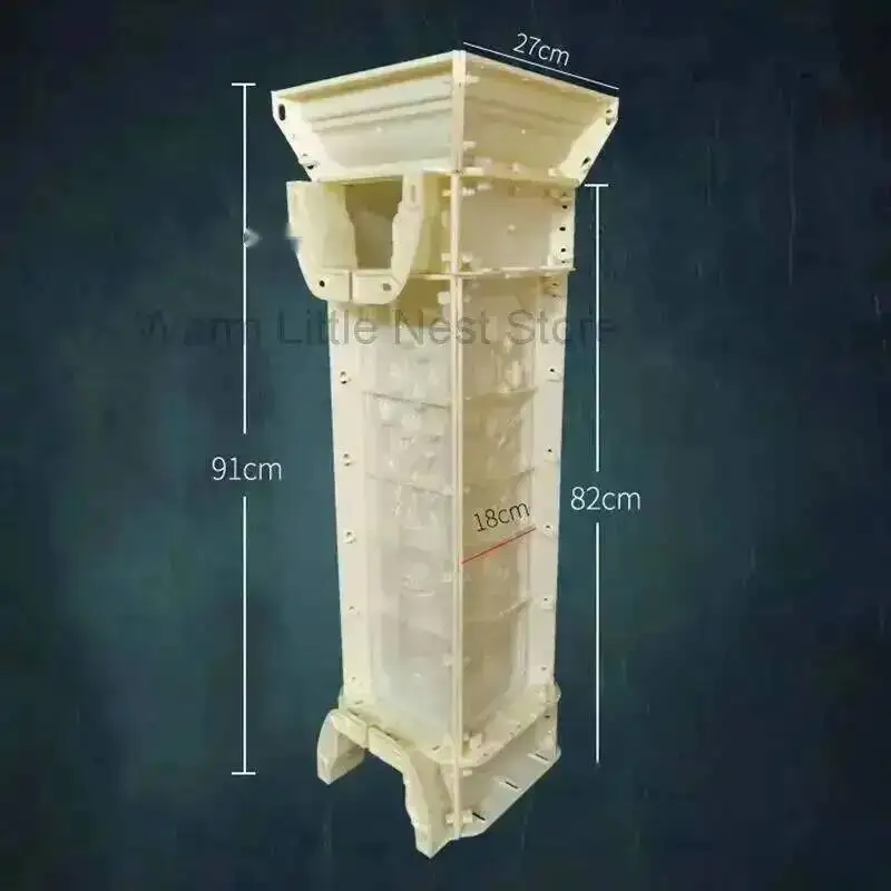 Steel Column Mold Roman Cast-in-place ABS Plastic Cement Railing Four-way Interval Corner Column Pier European Building Formwork