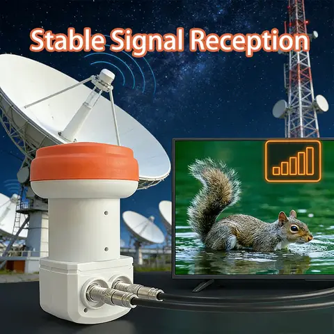 Full HD Satellite TV Receiver Dual Output LNB KU-BAND Single LNB 9,75/10,6 ГГц линейная поляризация Satellite Dish LNB Digtal