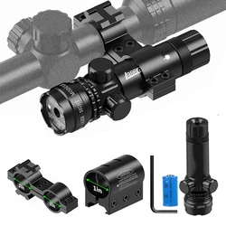 Rifle Green Dot Laser Red Dot Laser Sight 532nm Scope with Pressure Switch Picatinny and Mounting Hunting Riflescope