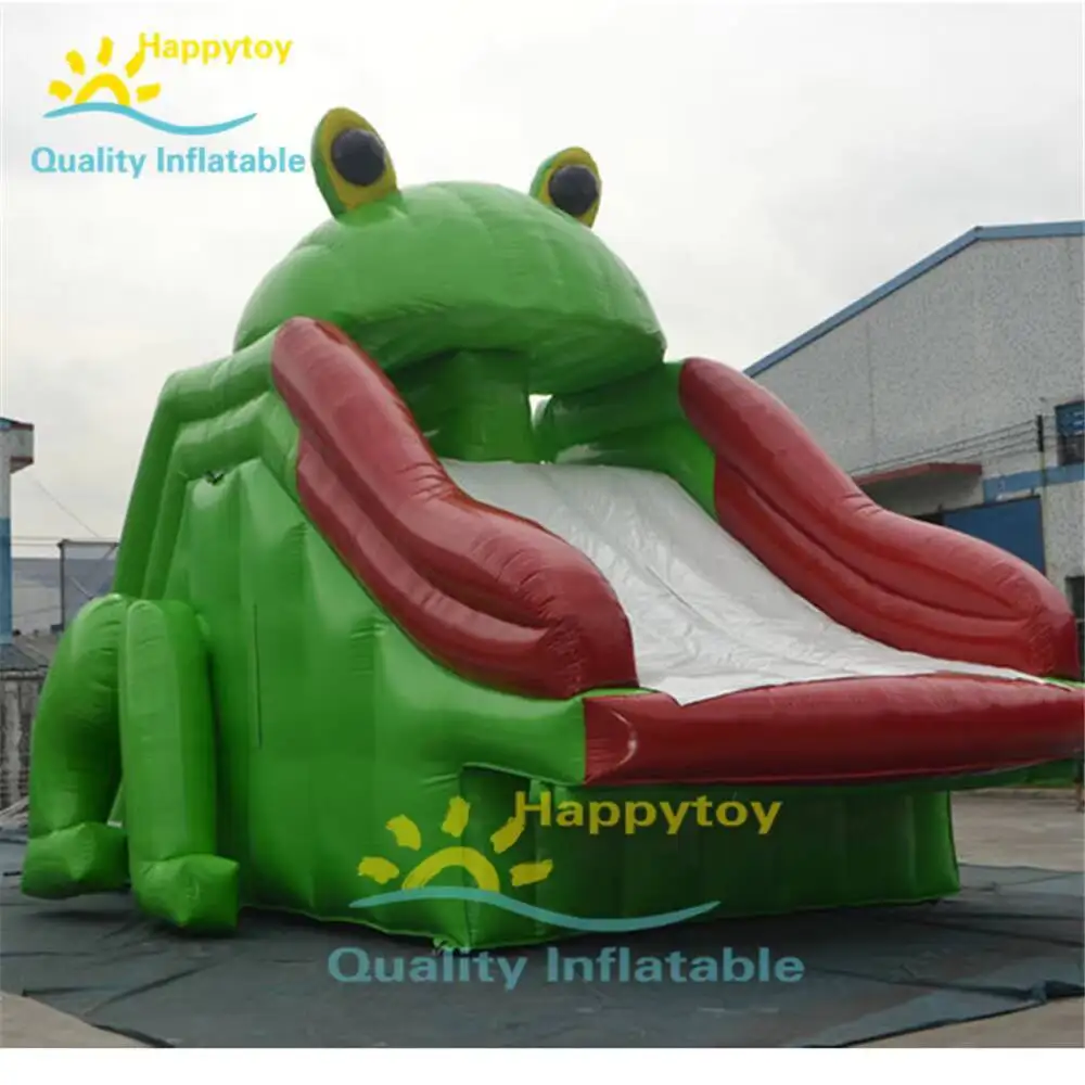 Sommer wasser park schwimmen pool verwenden klettern pvc kinder aufblasbare frosch slide