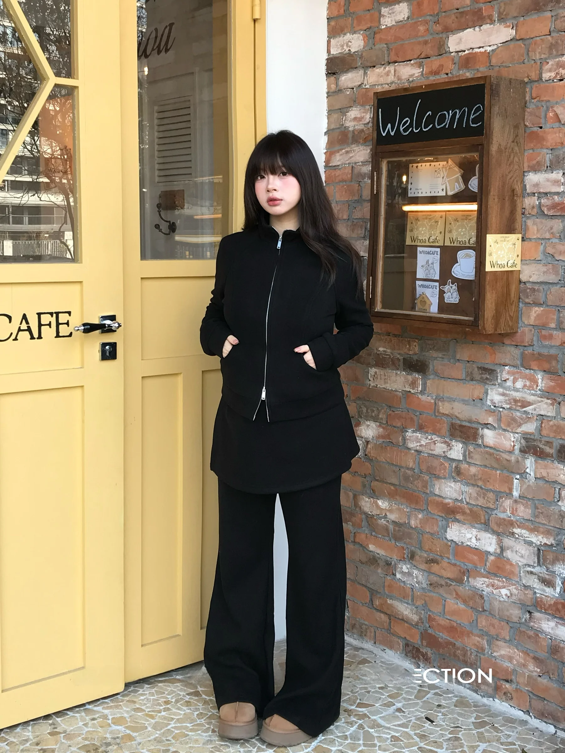 

Slimming Effectiven Ulovely Commute Sweatirt Jaet Flared Pants plus Size Set Faionable Casual Wear Polyester Blend