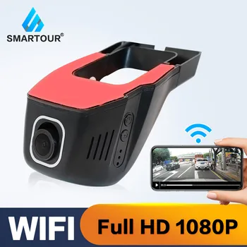 Smartour-車のDVRダッシュボードカメラ,フルHD 1080p,wifi,GPSナビゲーション,運転記録,アプリケーション制御,電話用