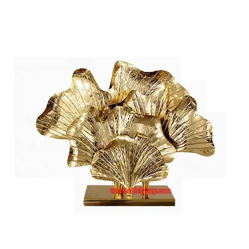 Luxury Gold Wire Sculpture Metal Wall Art Hanging Decor for Hotel Villa Living Room Modern Design Craft Home Decoration