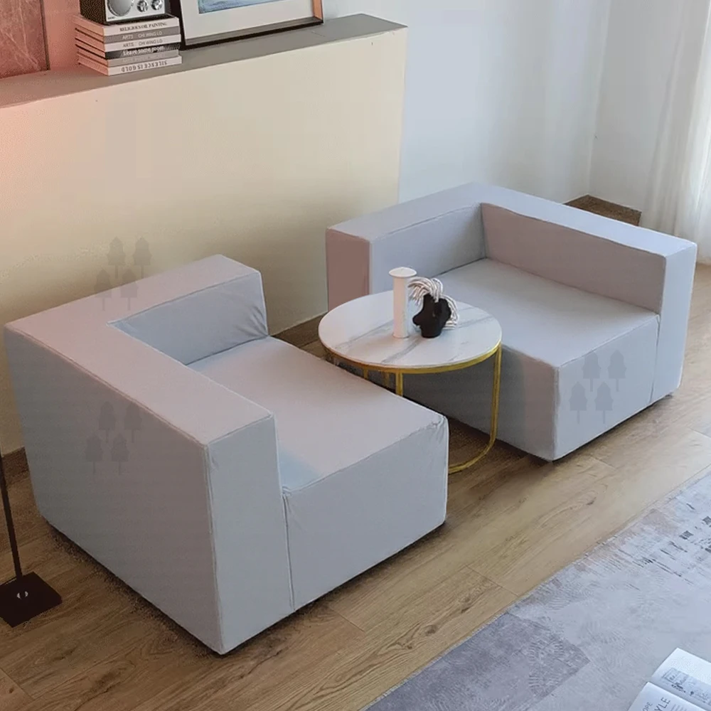 Modern 2-seat office combination sofa living room vacuum packaging sofa compression bed