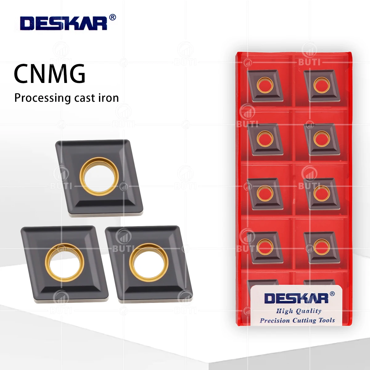 

DESKAR 100% оригинальный токарный станок с ЧПУ, лезвия из твердого сплава CNMG120404 CNMG120408 CNMG120412 LF3018, токарные инструменты для обработки чугуна