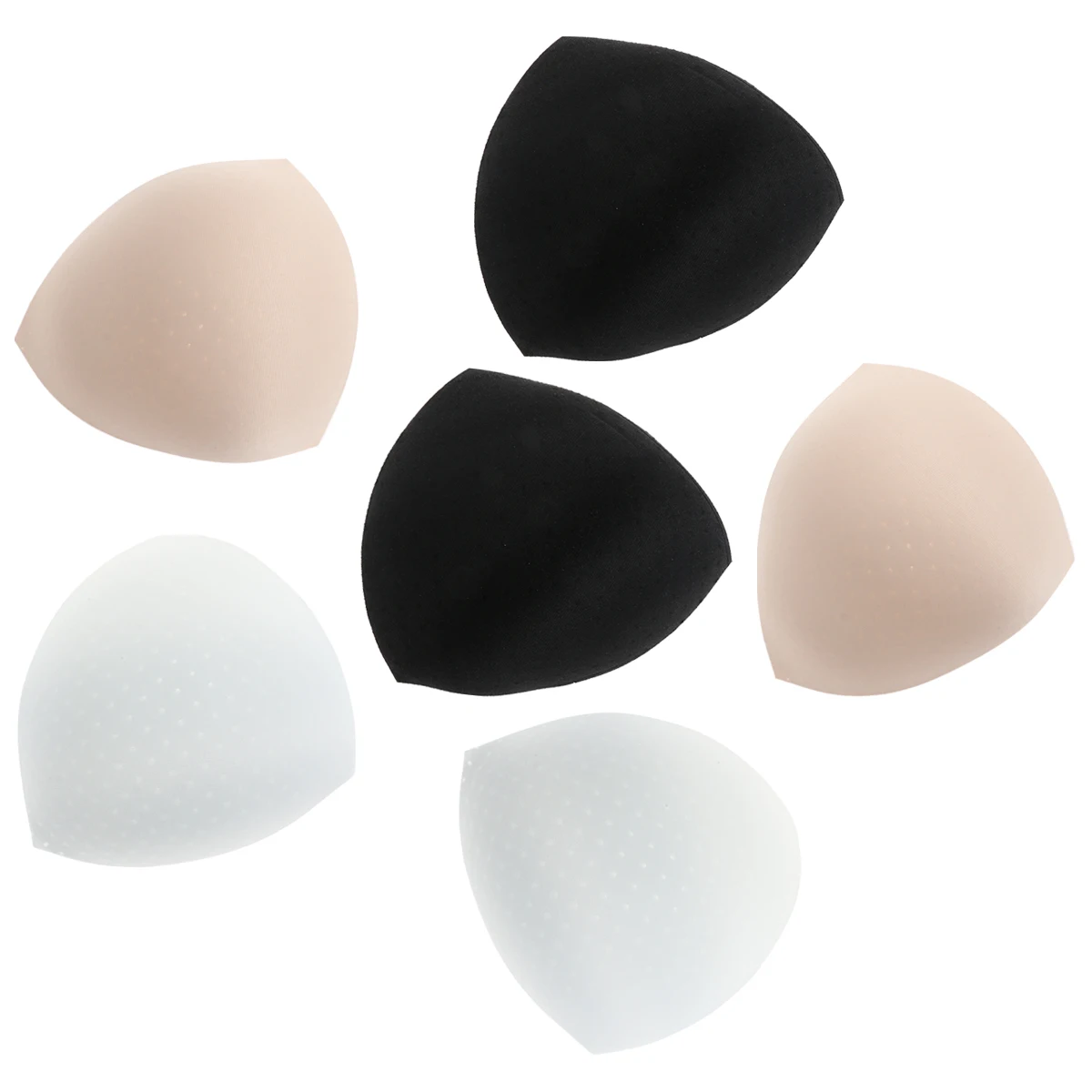 

3 Pairs/1 Suit Breast Pad Inserts Swimsuit Bra Removable Replacement Sport Pads