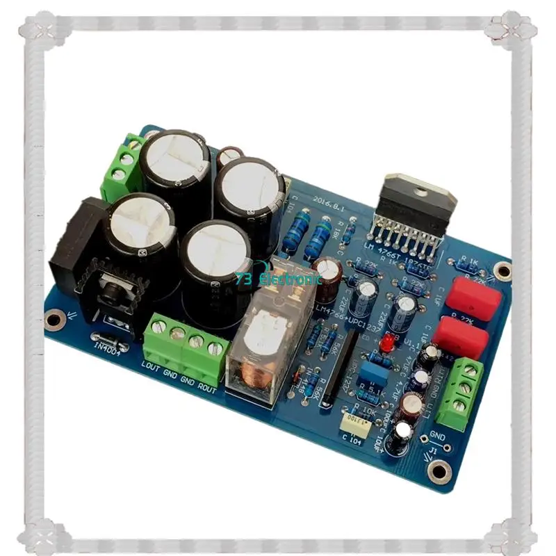 Consegna in 24 ore Doppia scheda amplificatore di potenza stereo 12V-24V 40W+ 40W LM4766 8 Ohm 2.0 canali con protezione dell'altoparlante