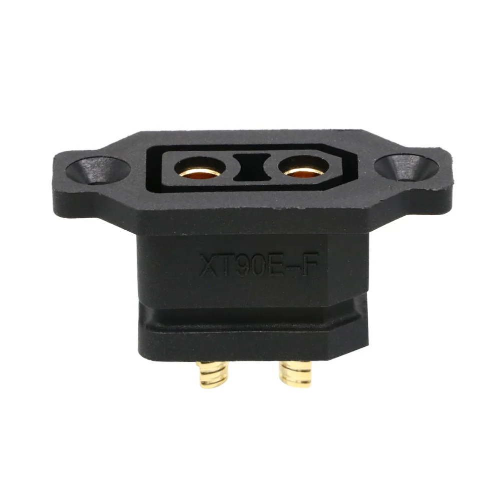 Conector de batería Amass piezas, enchufe hembra XT90E chapado en oro, color amarillo/Negro, 2/5 XT90E-F