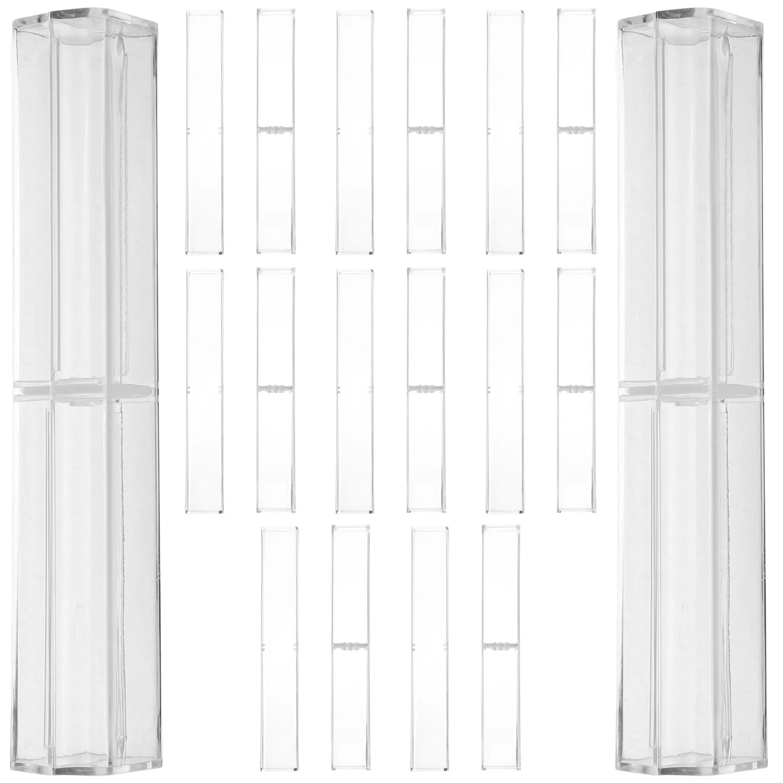 

10Pcs Clear Pen Cases Transparent Ballpoint Pen Gift Boxes Durable Practical Long Lasting Use for Students and Professionals