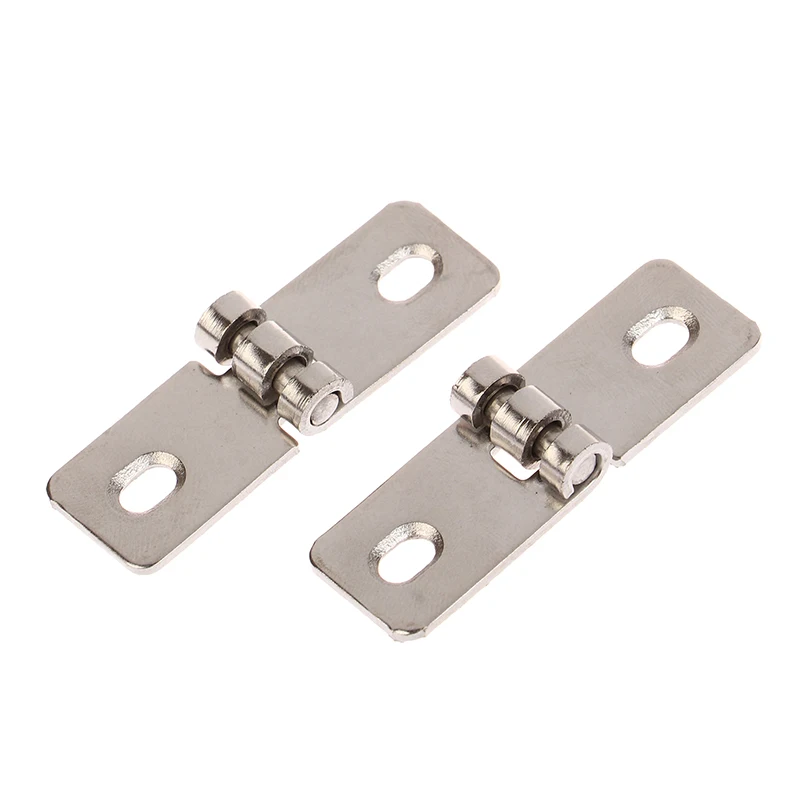 2Pcs Stainless Steel Foldable Nothing Frame Hinge Balcony Window Decorative Hinges For Wooden Wine Box Case Jewelry Gift Cabinet