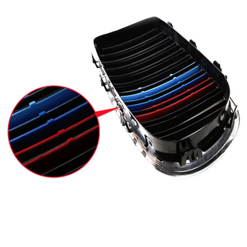 3 pz/lotto Car Grille Network Decor trim Grill Sticker per BMW E46 F30 E90 3 Series Car Style BMW Grille Sticker accessori BMW