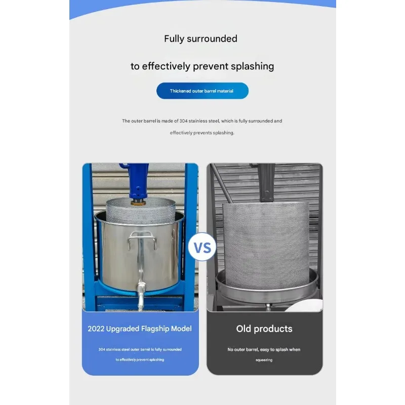 Commercial Multifunctional Stainless Steel Electric Juicer 220V 3KW for Pineapple Honey Coconut Pomegranate Fruit Oil