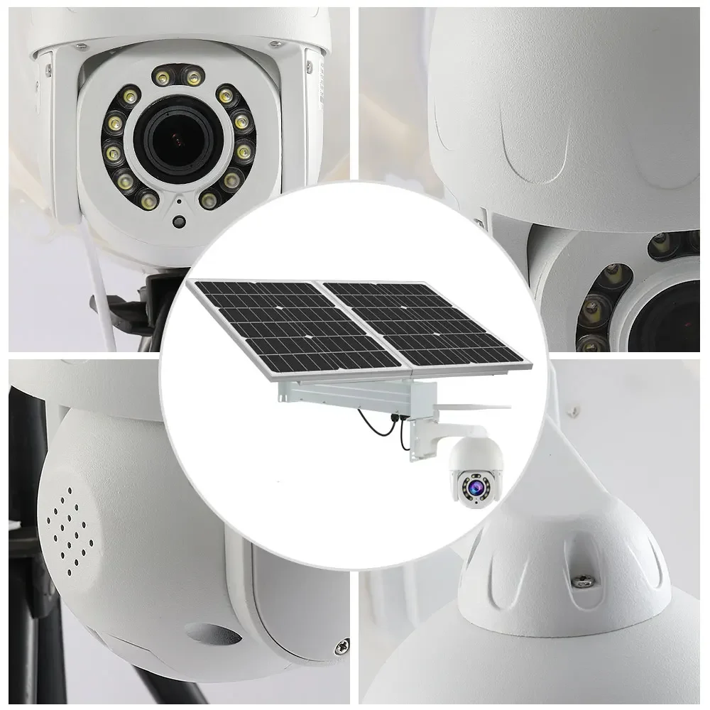 High Definition 8mp 1080p OEM 3g 4g wifi Security CCTV PTZ Alarm Message Surveillance Colorful Night Vision camera