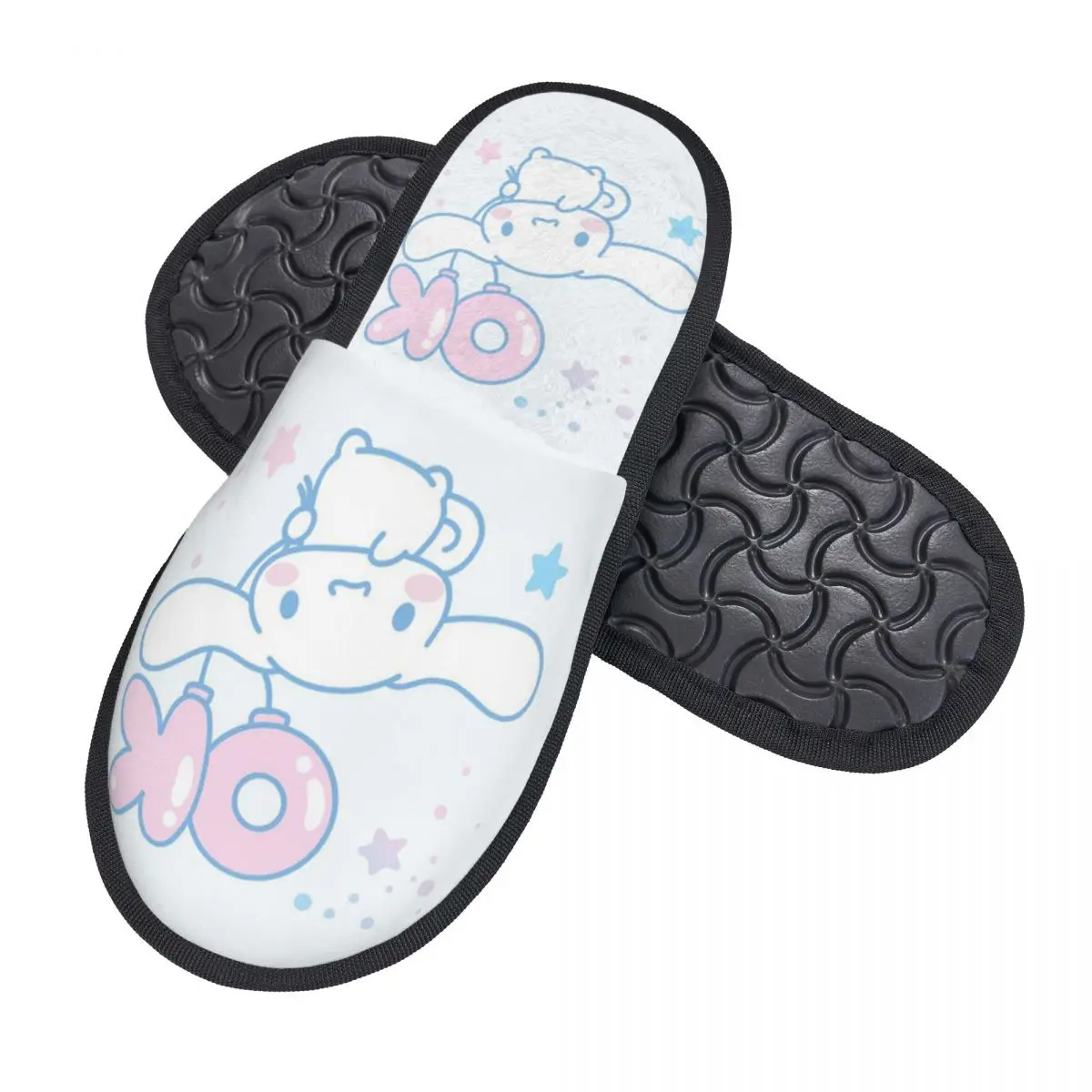 Custom Cinnamoroll OK Guest Slippers for Bedroom Women House Slipper