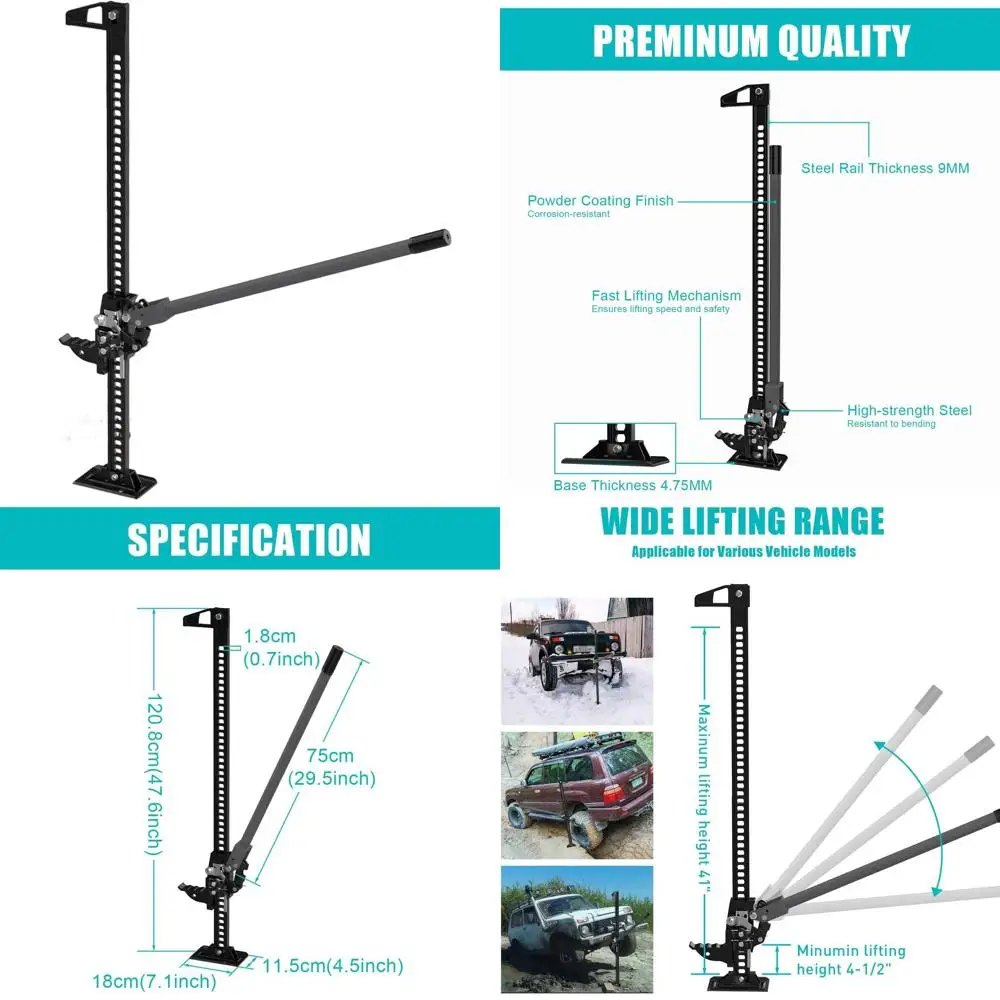 

Домкрат с храповым механизмом для внедорожников, 48 дюймов, грузоподъемность 7000 фунтов