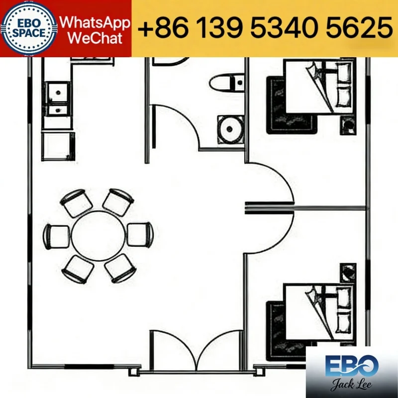 30ft Expandable Container House Prefabricated Expandable Modular House