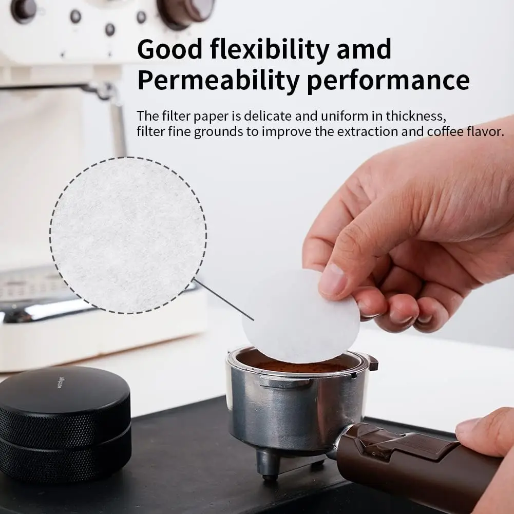 100/200/300Pcs Espresso Paper Filter,Espresso Coffee Maker Disposable Espresso Filter Puck Screen Portafilter Paper Compatible