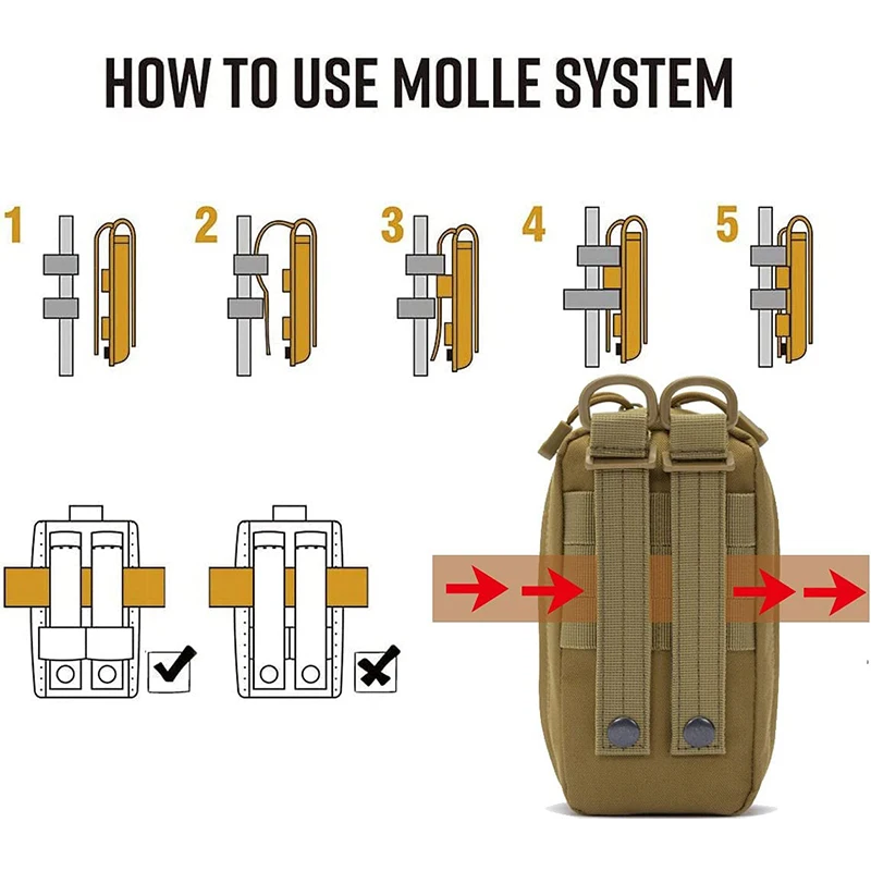 Taktik Molle tıbbi EDC kılıfı EMT acil bandaj turnike makas IFAK kılıfı ilk yardım kiti Survival çanta paketi