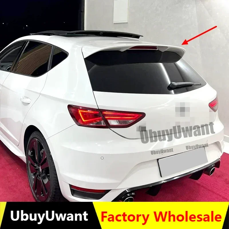 Becquet de lèvre de toit arrière pour Volkswagen Seat LEON MK3 5F FR Style becquet de hayon 2012 – 2020 décoration d'aile arrière de voiture