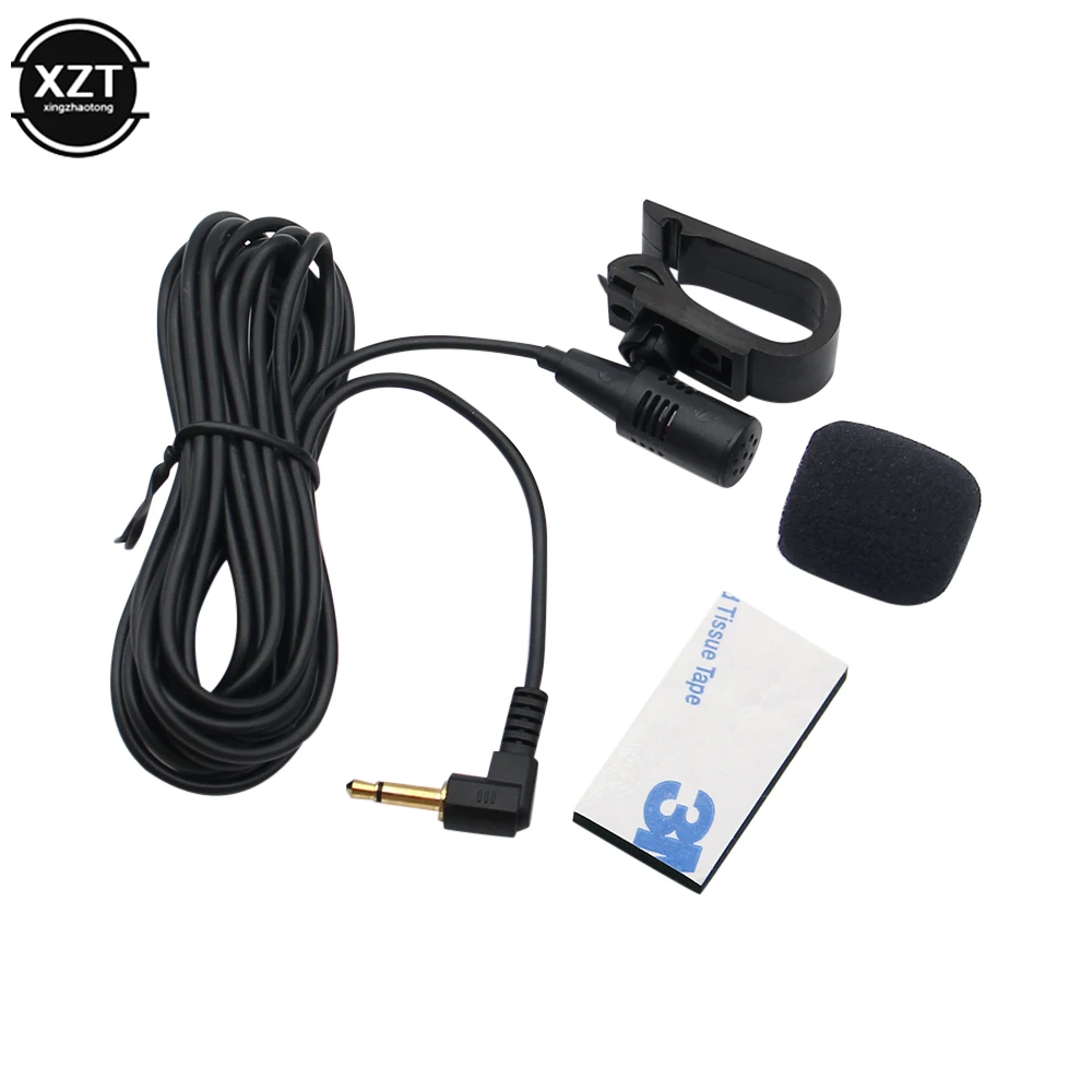 

Car Audio Microphone 3.5mm Clip Jack Plug Mic Stereo Mini Wired External Microphone For Auto DVD Radio 3m Long Professionals