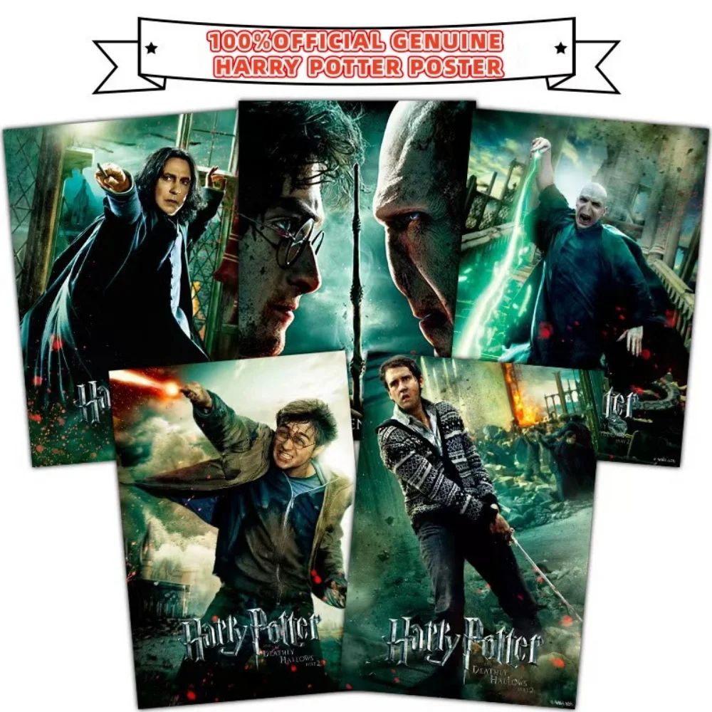 Póster original de la película de Harry Potter Hogwarts, mercancía de la película, decoración de pared para dormitorio, bar, sala de estar, decoración para fiesta de cumpleaños