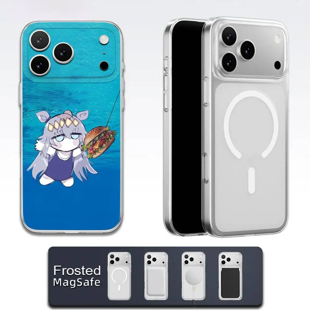 حافظة هاتف U-Uma Musume Pretty Derby Oguri لهاتف iPhone 17,16,15,14,13,12,11,Pro,Max,Plus,E,Air,Mini Magsafe شفافة #2