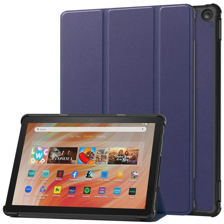 Für Fire HD 10 23 Dreifach faltbare Schutzhülle mit Schlafmodus-Funktion und Displayschutz – Detail 1