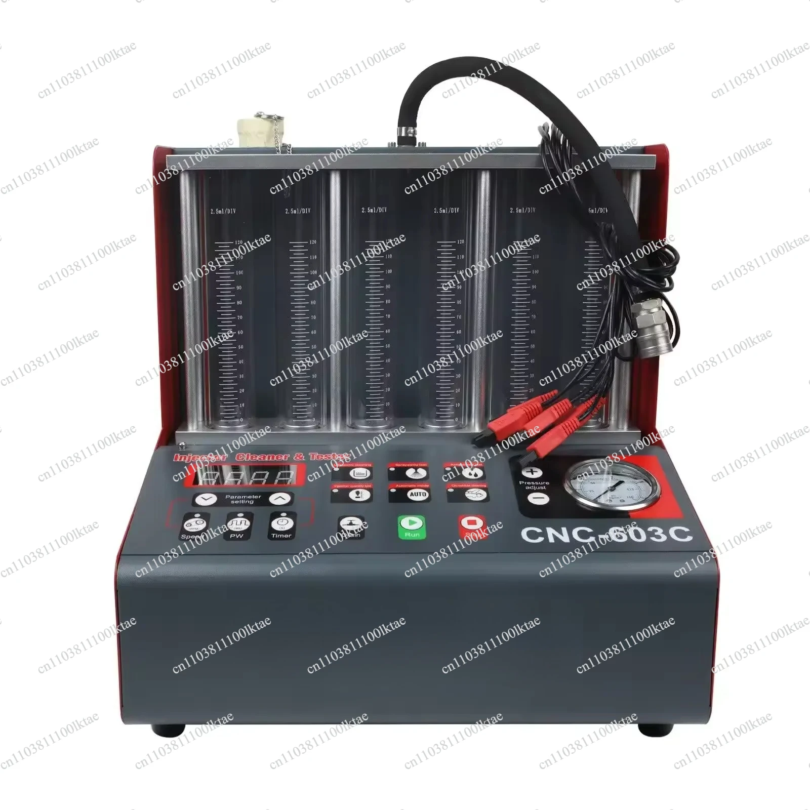 Launch CNC603C Exclusive Ultrasonic Fuel Injector Cleaner Cleaning Machine 6 Cylinder Fuel Injector Tester 220V CNC-603C