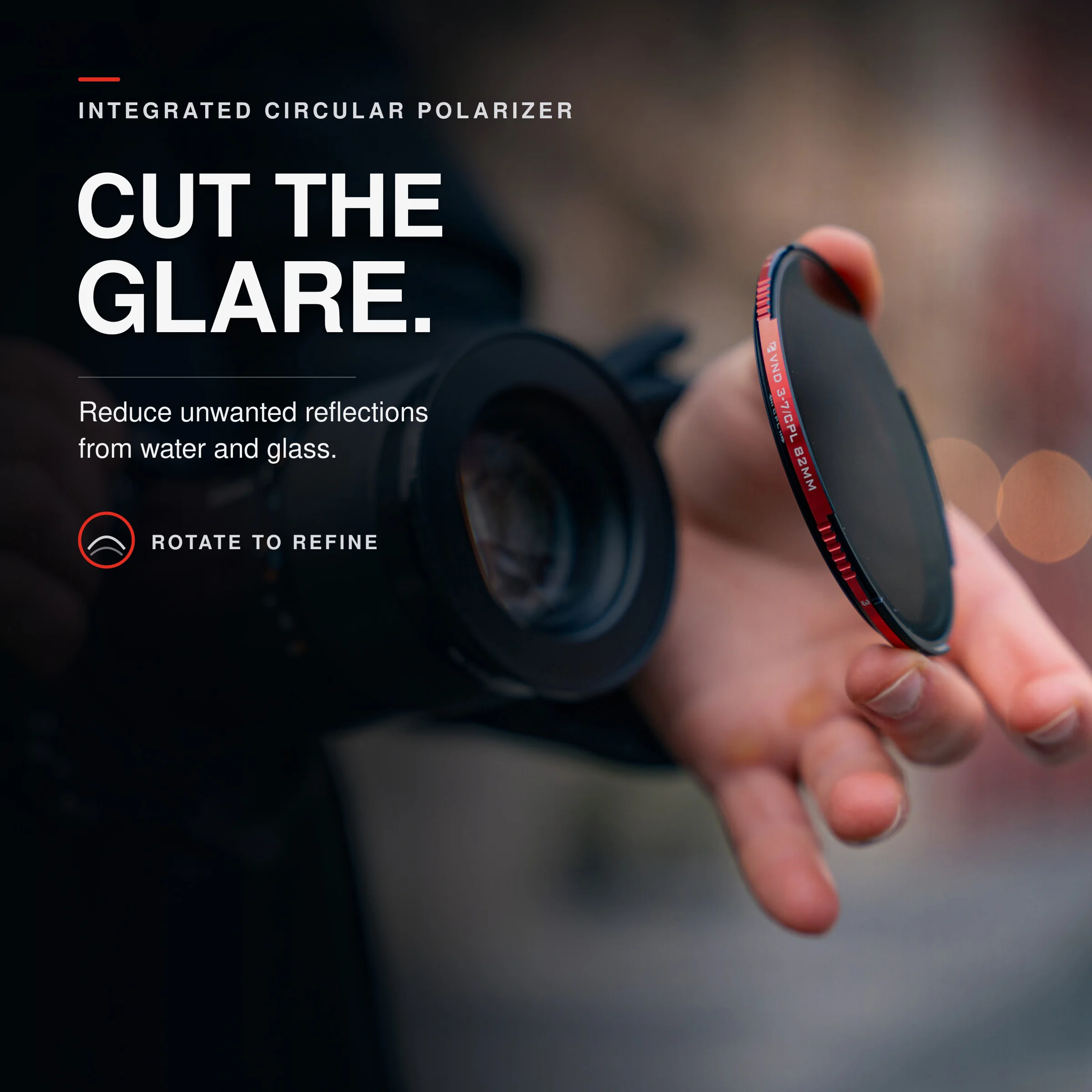 Freewell Threaded Hybrid ND/CPL & Glow Mist 1/4 Filter Set 67MM,77MM,82MM Kamera Filter Videografie & Fotografie Zubehör – Detail 3