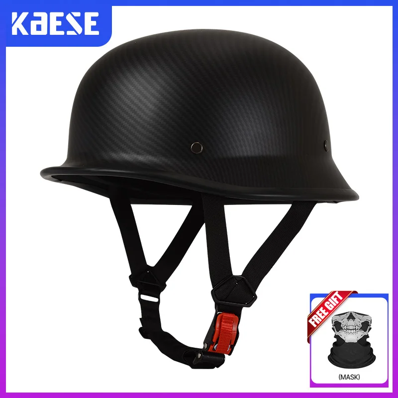 Männer Frauen Halbhelm für Motorrad Moped Pilot 1/2 Open Face Helm Retro Low Profile Motorrad Helm Cascos Punkt