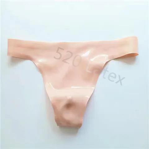 Hot Handmade Latex Underwear Sexy Women  Latex Rubber T-back Thong G-string Customize Underwear