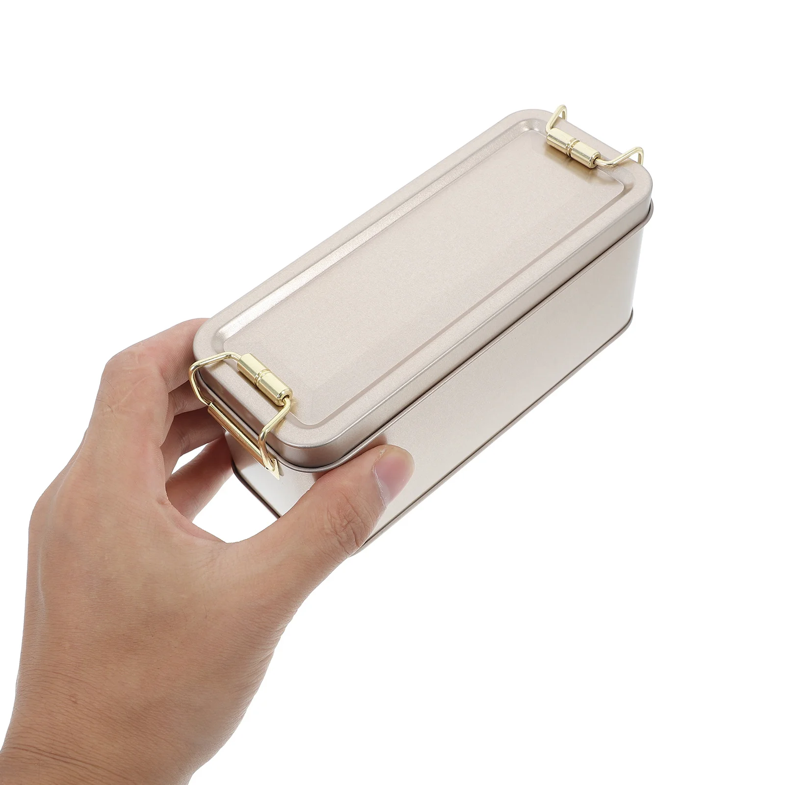 Rectangular Metal Box Iron Storage Tin Container Multipurpose for Cookies Candy Snacks Decorative Storage Box Tin Cans with Lids