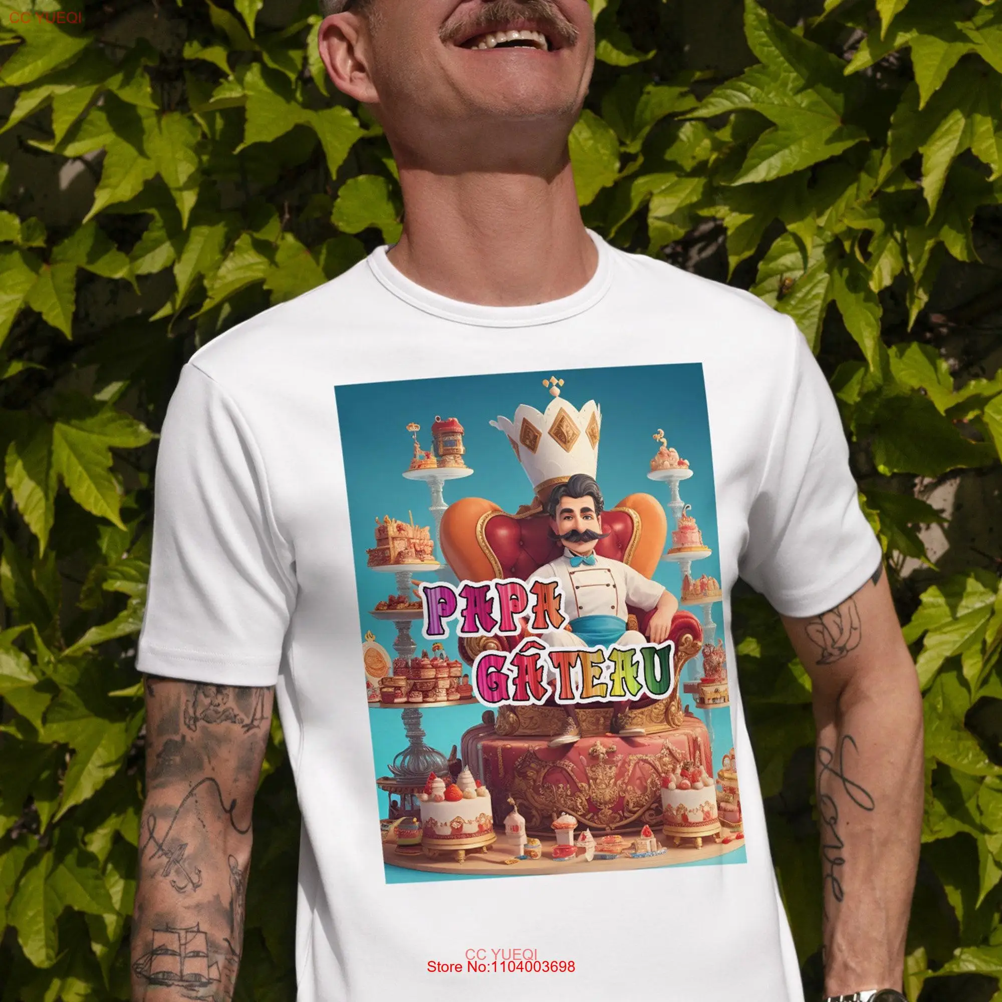 Футболка с изображением папы и торта для всех лучших пап в мире, которые всё дают своим детям, на День отца, подарок отцу