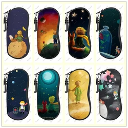 Little Prince anime Glasses Case Printed Travel Zipper Sunglasses Bag Pattern Classic Men's and Women's Storage Glasses Bag