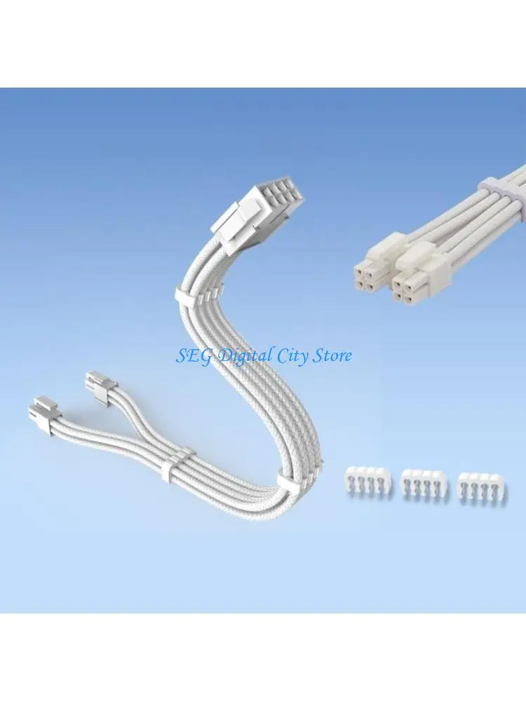 

U75B 8PIN Power Power Extension Cable Провод, совместимый с 4+4PIN Материнными платками, оловянный бронзовый провод для