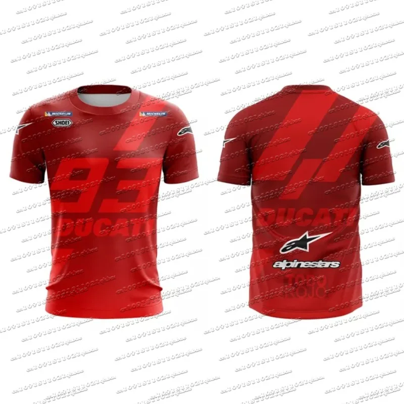 

2025 Новый мужской костюм MOTO GP для экстремальных видов спорта на открытом воздухе, мотоциклетный быстросохнущий костюм для верховой езды Marquis 93 Rider, свободная футболка с 3D принтом