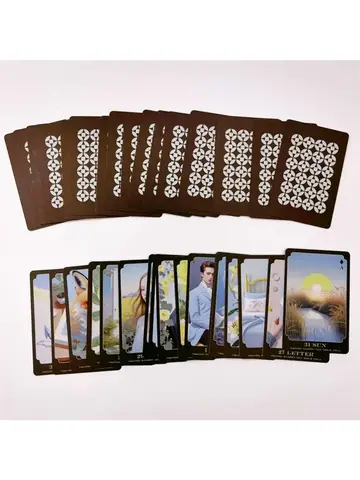 고품질 PVC 방수 Lenormand 카드 데크 블루 드림 초보자 유명 카드 오라클 심리학 점성술 파티 보드 게임