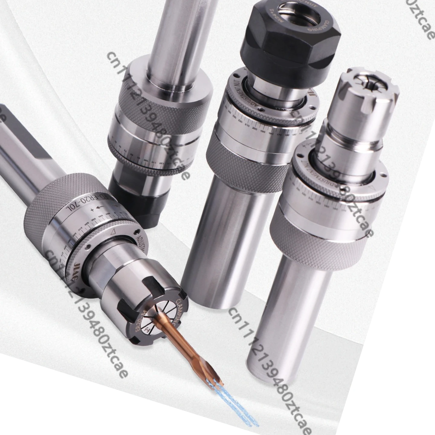 Self-Centering Floating ER Tool Holder, Straight Shank Radial Reaming Arbor for CNC Machining Center & Swiss Type Lathe